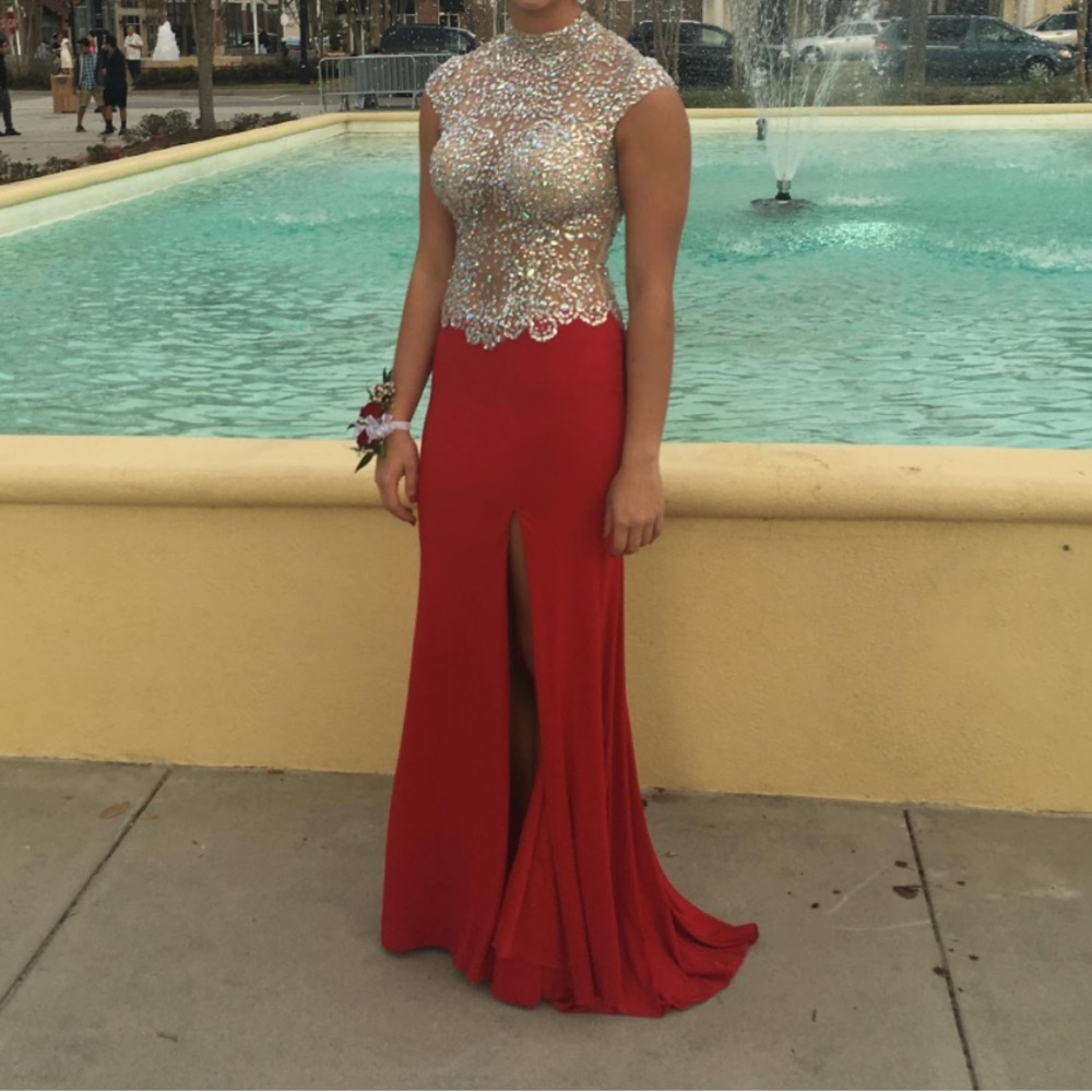Red sparkle Dress
